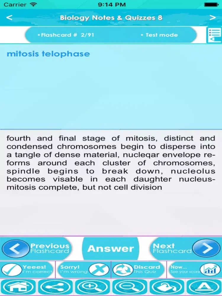 Zrzuty ekranu Biology Exam Review : 3200 Quiz & Study Notes iPad 