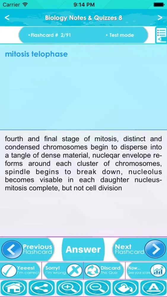 Zrzuty ekranu Biology Exam Review : 3200 Quiz & Study Notes