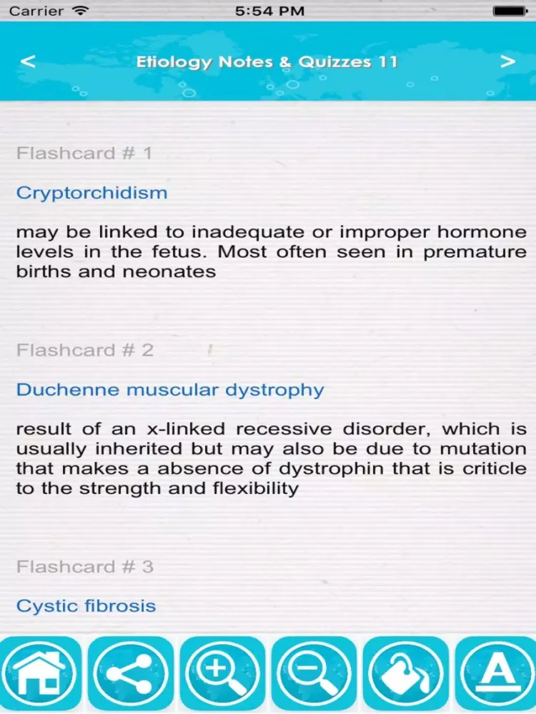 Etiology Exam Review : Quizzes iPad  स्क्रीनशॉट