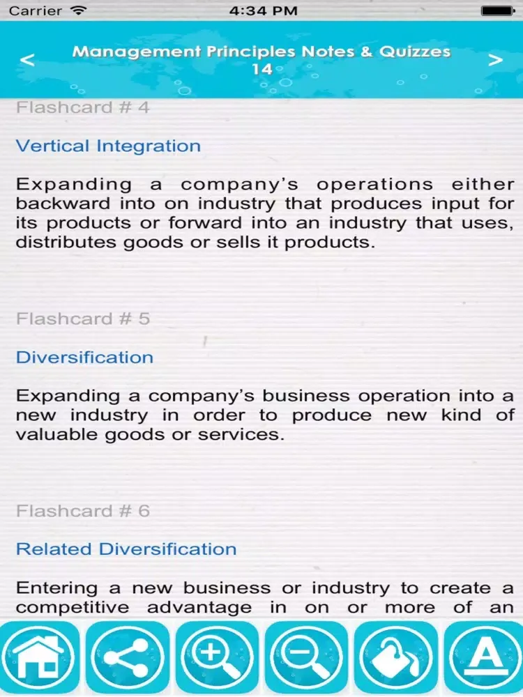 Management Exam Review : Q&A iPad  Screenshots