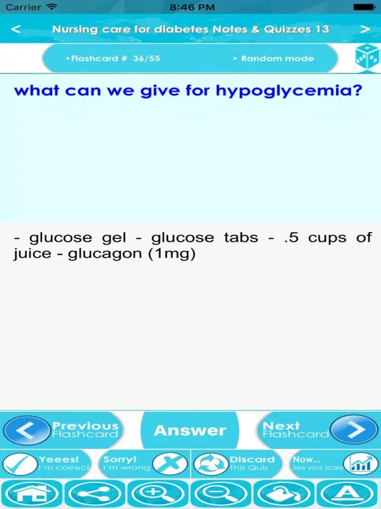 Nursing Care of Diabetic Patient- Exam Review 2017 iPad  스크린샷