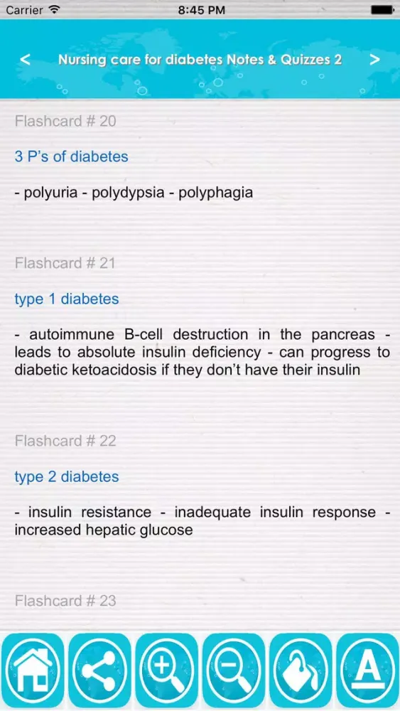 Nursing Care of Diabetic Patient- Exam Review 2017 스크린샷