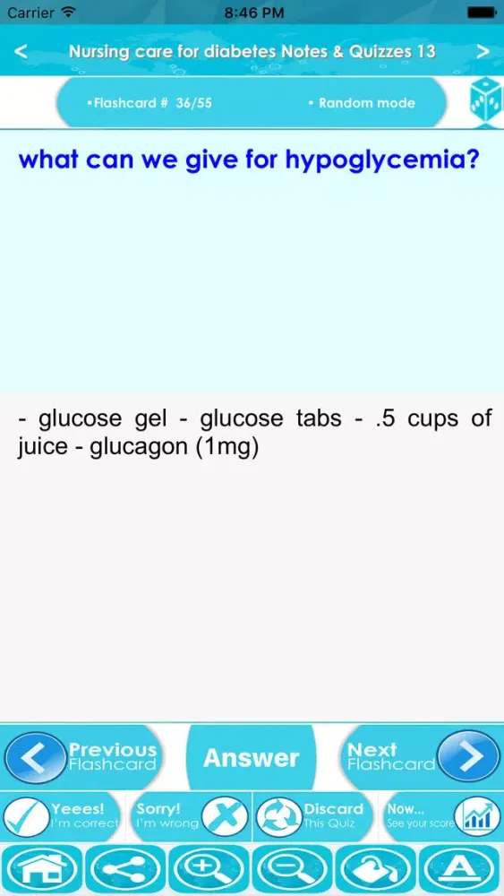 Nursing Care of Diabetic Patient- Exam Review 2017 스크린샷