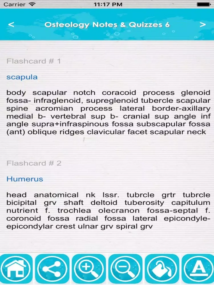 ภาพหน้าจอของ Osteology Exam Review App: Q&A iPad 