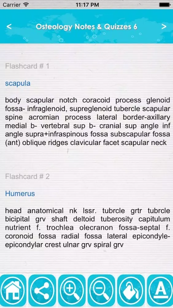 ภาพหน้าจอของ Osteology Exam Review App: Q&A