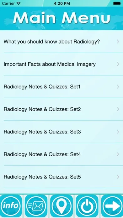 Capturas de tela do Radiology & Medical Imaging