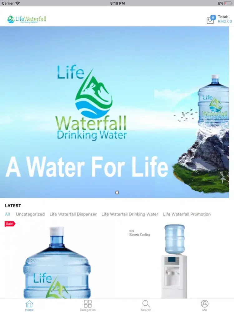 ภาพหน้าจอของ Life Waterfall Drinking Water iPad 