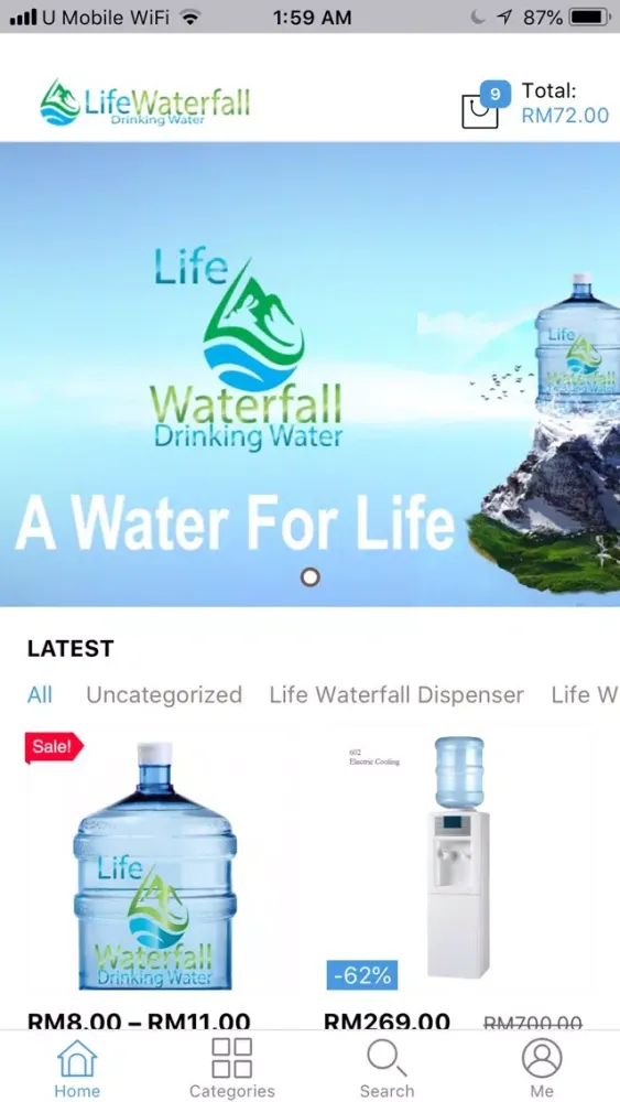 ภาพหน้าจอของ Life Waterfall Drinking Water