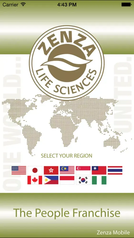 Capturas de tela do Zenza Mobile; by Zenza Life Sciences