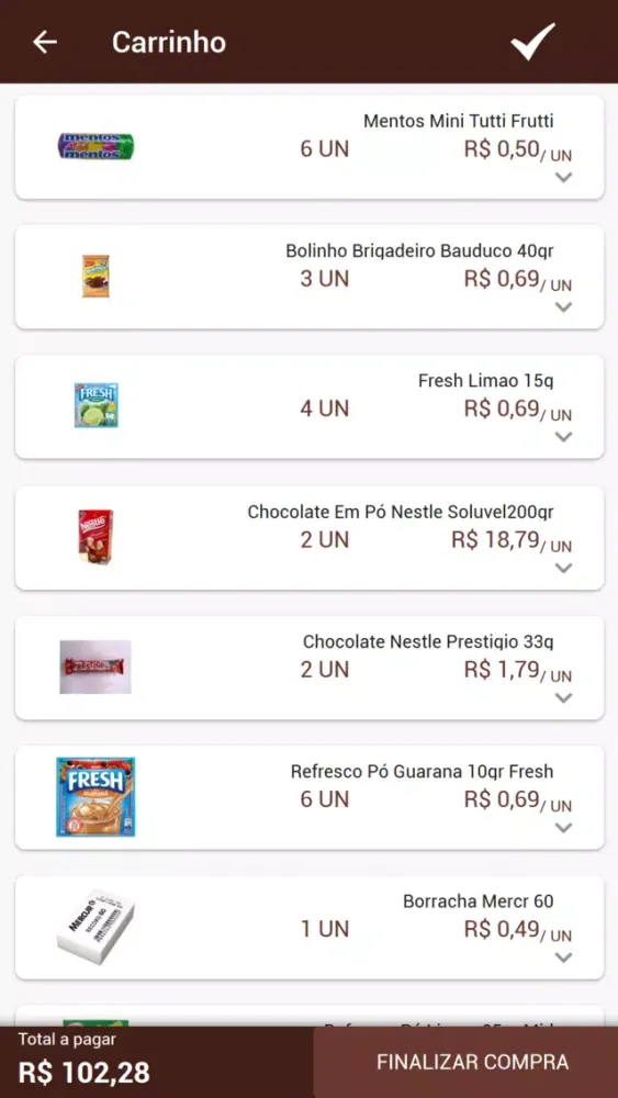 Ảnh chụp màn hình của DOC Distribuidora