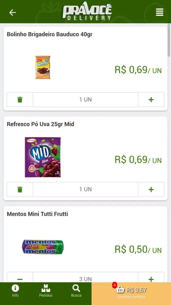 Zrzuty ekranu Pra você