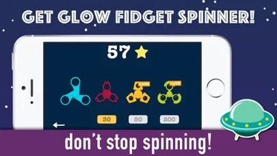 Fudget battle - Glow fidget spinners vs UFO Screenshots
