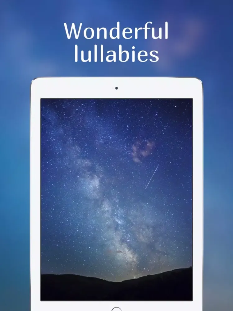 Ambient sounds to sleep better Free lullaby music iPad  Ekran Görüntüleri