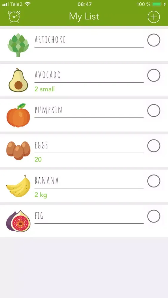 Скриншоты 30 Whole days The shoplist app
