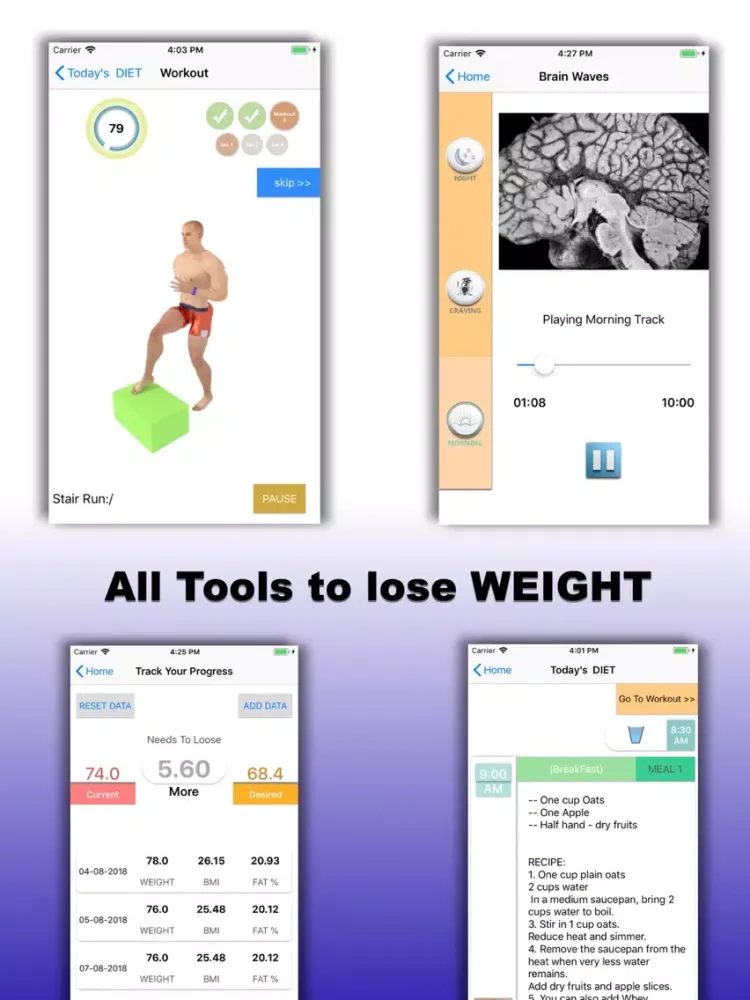 Weight Loss - 10kg/10days iPad  Screenshots