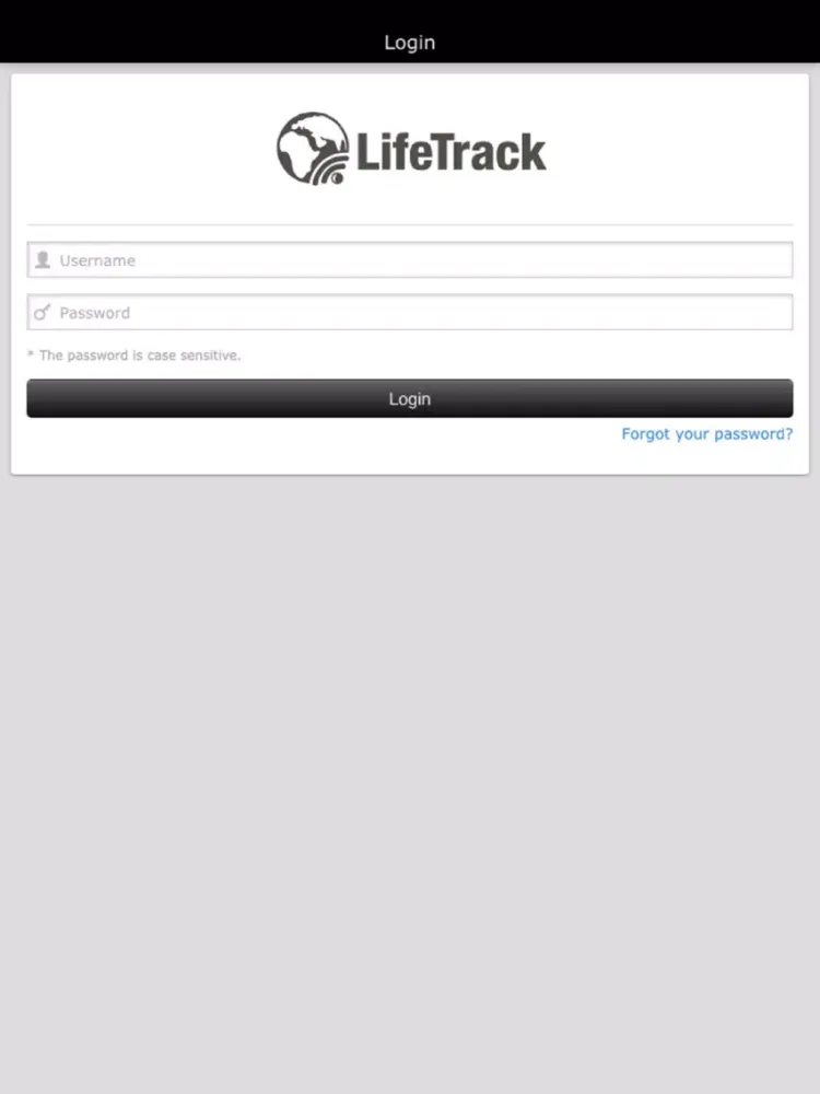 Capturas de tela do LifeTrack Mobile iPad 