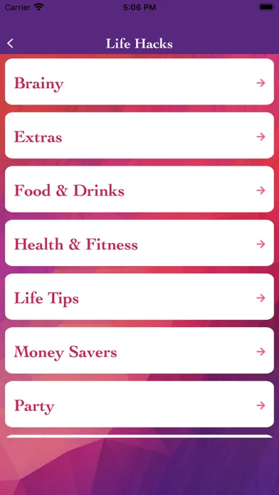 ภาพหน้าจอของ Life Hacks Pro & Weird Facts