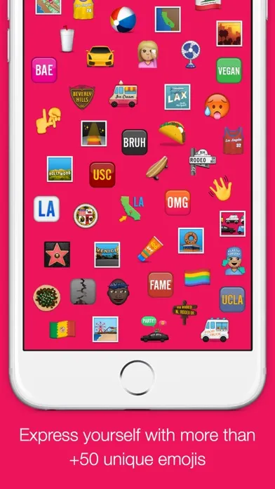 New Emojis - Extra Emoji Stickers Free! (Life in LA)應用截圖