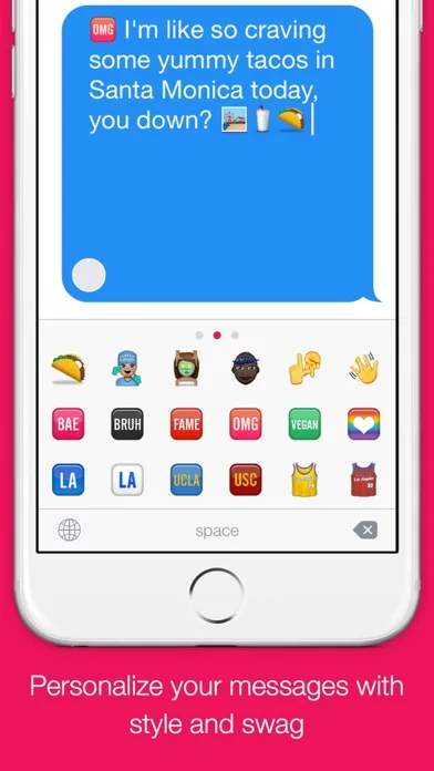 New Emojis - Extra Emoji Stickers Free! (Life in LA)應用截圖