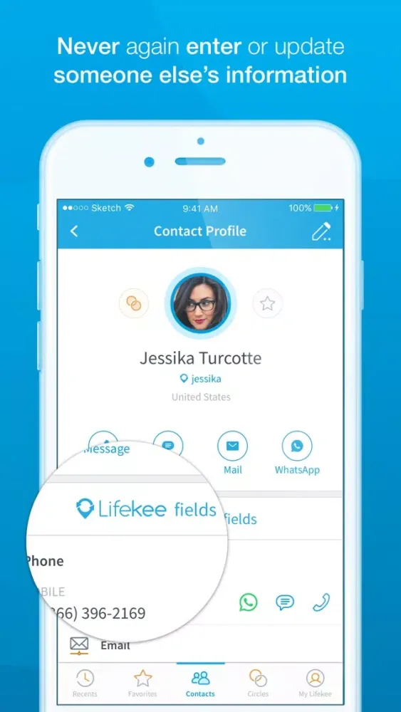 Zrzuty ekranu Lifekee Contact Address Book