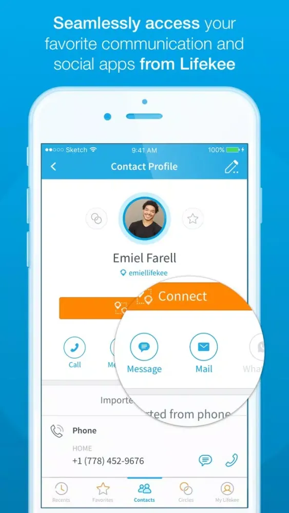 Zrzuty ekranu Lifekee Contact Address Book