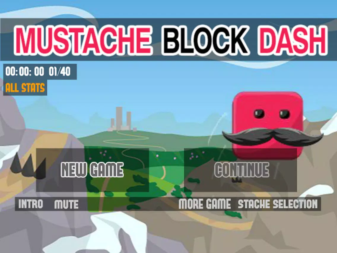 Mustache Block Dash iPad  Screenshots