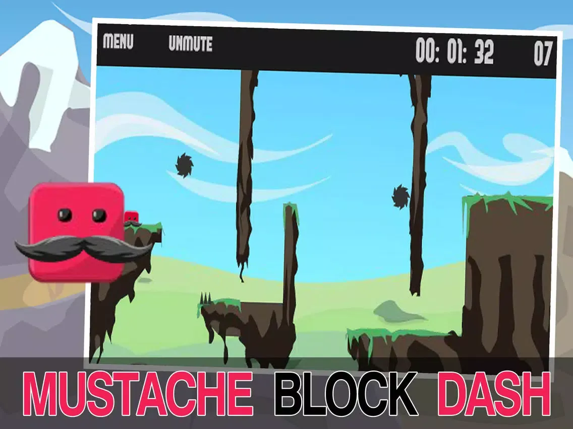Capturas de pantalla de Mustache Block Dash iPad 
