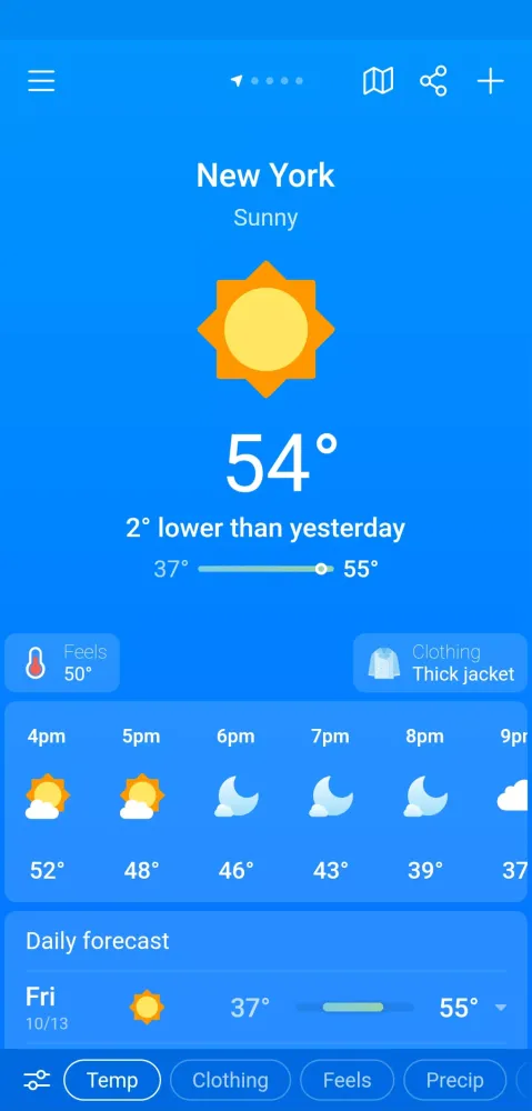 Screenshot di Weather & Clima - Weather Sky