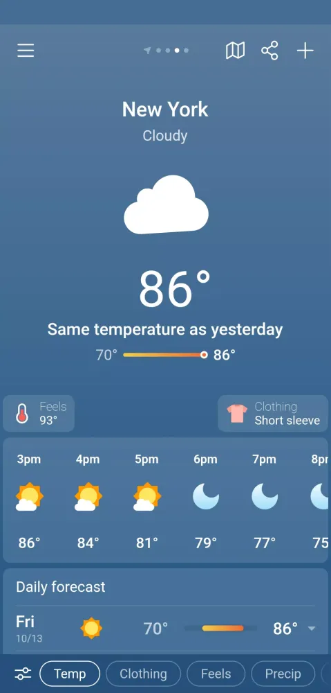 Screenshot di Weather & Clima - Weather Sky