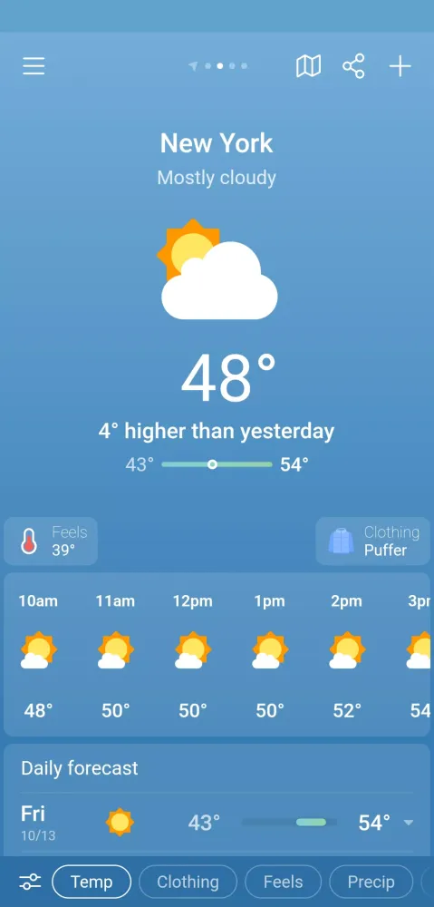 Screenshot di Weather & Clima - Weather Sky