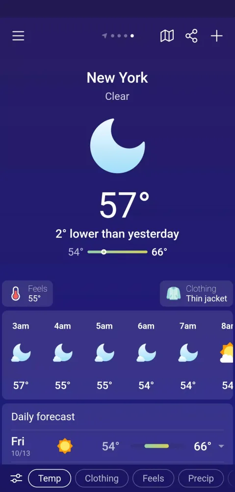 Screenshot di Weather & Clima - Weather Sky