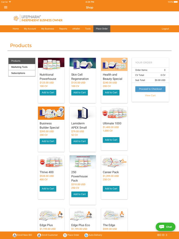 Zrzuty ekranu LifePharm Backoffice iPad 