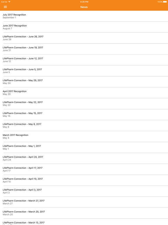 Zrzuty ekranu LifePharm Backoffice iPad 