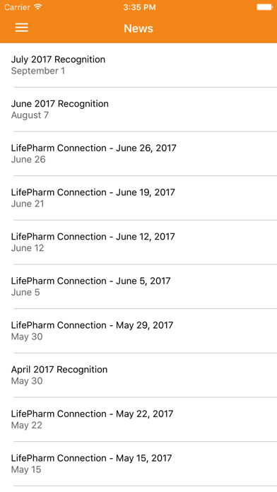 Zrzuty ekranu LifePharm Backoffice