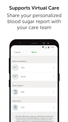 ​OneTouch Reveal® app Screenshots