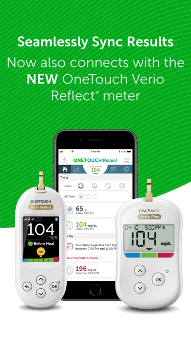 OneTouch Reveal® app スクリーンショット