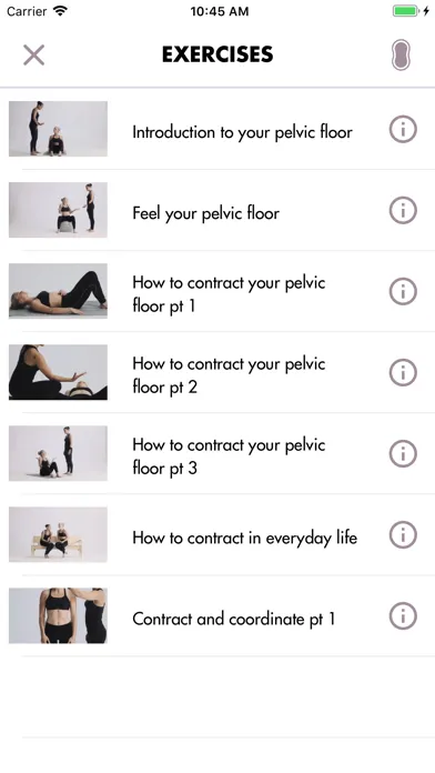 Ảnh chụp màn hình của Carin Pelvic Floor Trainer