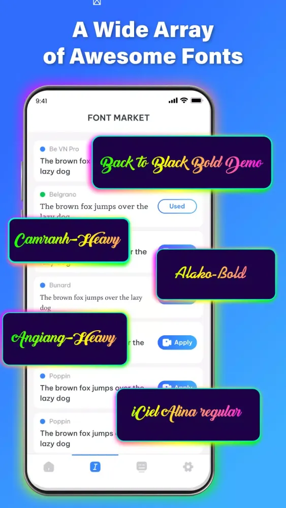 Fonts Keyboard: Themes & Emoji Screenshots