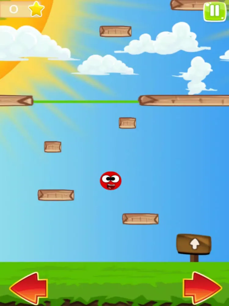 Screenshot di Red Ball Bounce Rush iPad 