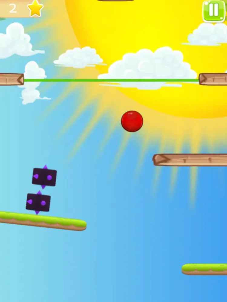 Screenshot di Red Ball Bounce Rush iPad 