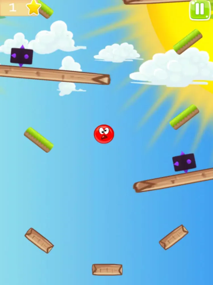 Screenshot di Red Ball Bounce Rush iPad 
