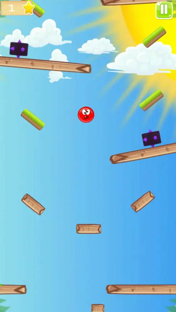 Screenshot di Red Ball Bounce Rush