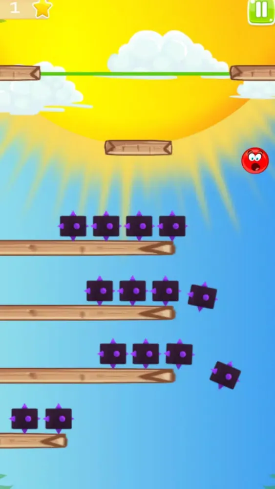 Screenshot di Red Ball Bounce Rush