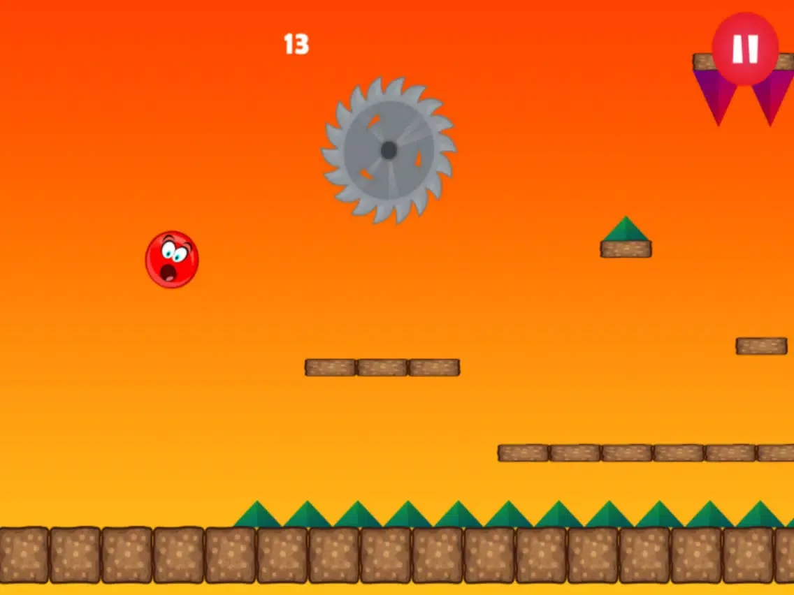 Capturas de pantalla de Red Ball Jumping Bounce iPad 