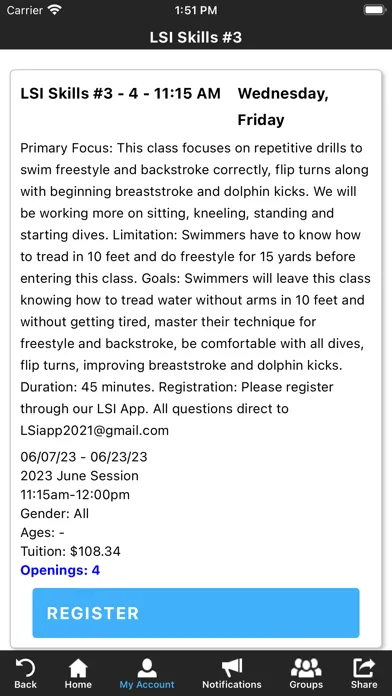 Capturas de pantalla de Lifestyle Swimming Instruction