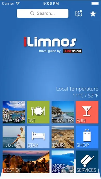 Capturas de tela do Limnos