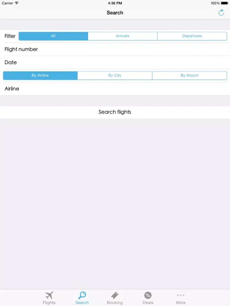 Ảnh chụp màn hình của Cairo Airport iPad 