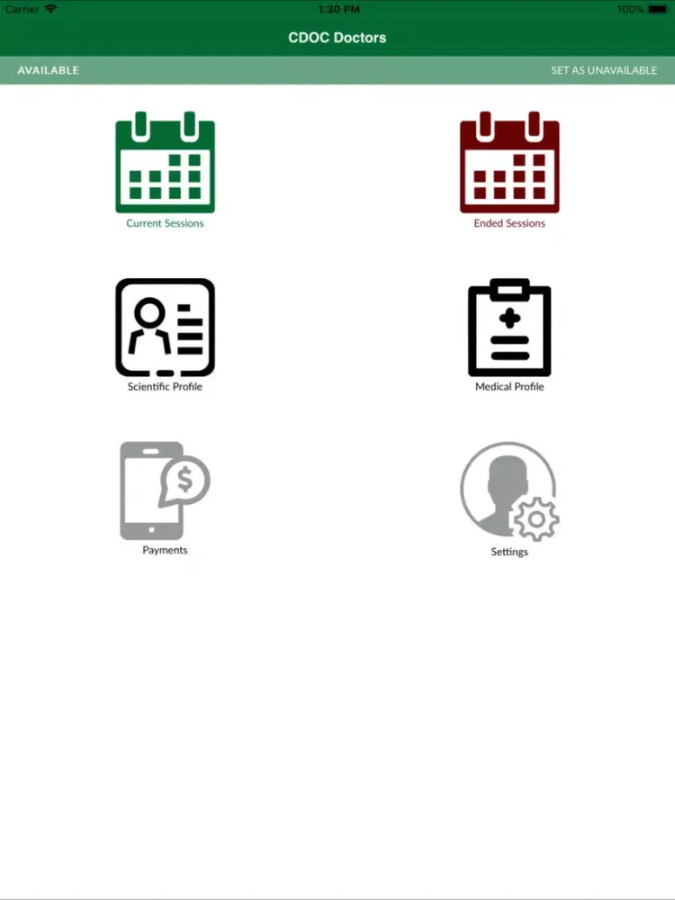 CDOC Doctors iPad  Screenshots
