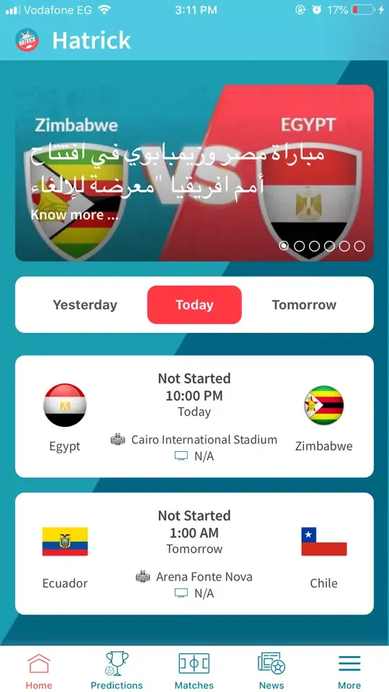 Tangkapan skrin Hatrick App