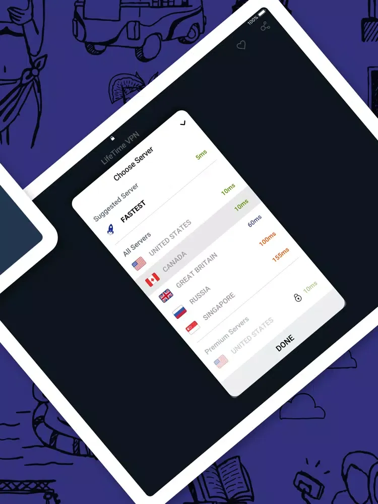 Ảnh chụp màn hình của Fast VPN and Best VPN for Life iPad 